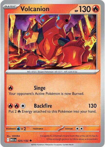Volcanion (025/132) [Mega Evolution: Base Set] | Tabernacle Games