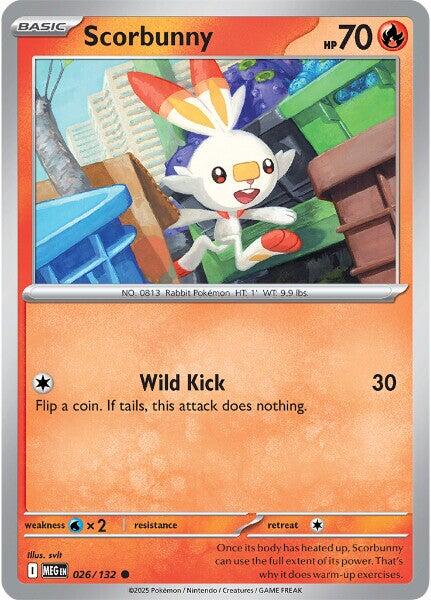 Scorbunny (026/132) [Mega Evolutions: Base Set] | Tabernacle Games