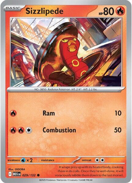 Sizzlipede (029/132) [Mega Evolutions: Base Set] | Tabernacle Games