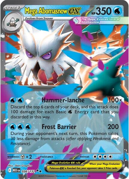 Mega Abomasnow ex (036/132) [Mega Evolutions: Base Set] | Tabernacle Games