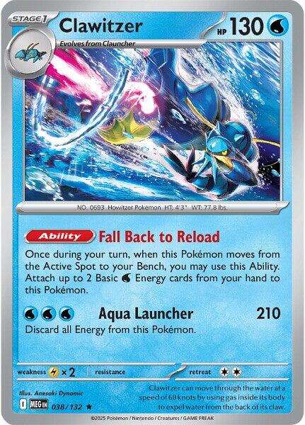 Clawitzer (038/132) [Mega Evolutions: Base Set] | Tabernacle Games