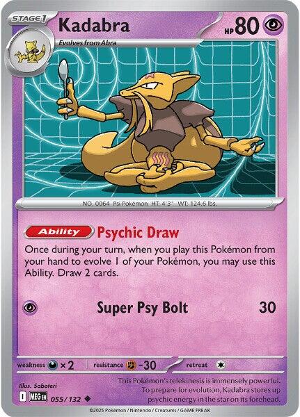 Kadabra (055/132) [Mega Evolutions: Base Set] | Tabernacle Games