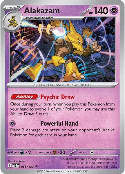 Alakazam (056/132) [Mega Evolutions: Base Set] | Tabernacle Games