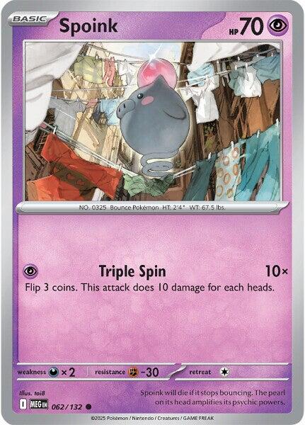 Spoink (062/132) [Mega Evolutions: Base Set] | Tabernacle Games