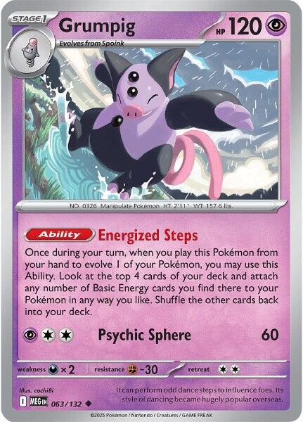 Grumpig (063/132) [Mega Evolutions: Base Set] | Tabernacle Games