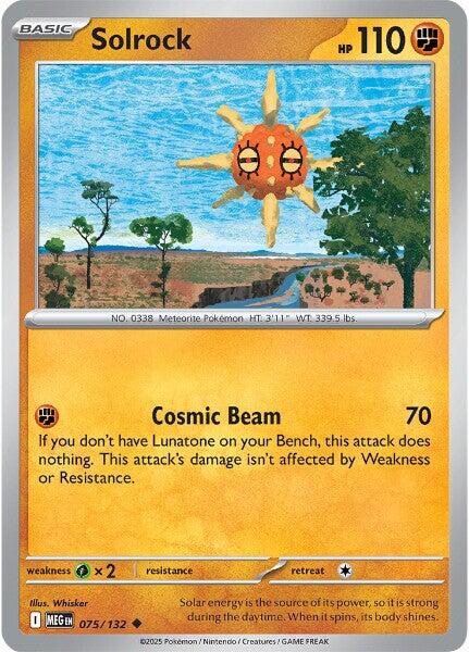 Solrock (075/132) [Mega Evolutions: Base Set] | Tabernacle Games