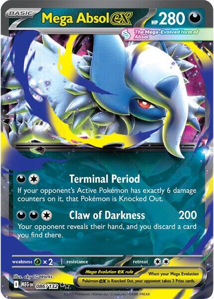 Mega Absol ex (086/132) [Mega Evolution: Base Set] | Tabernacle Games