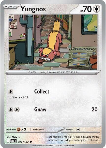 Yungoos (109/132) [Mega Evolutions: Base Set] | Tabernacle Games