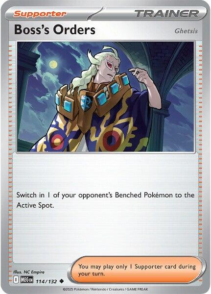Boss's Orders (114/132) [Ghetsis] [Mega Evolutions: Base Set] | Tabernacle Games
