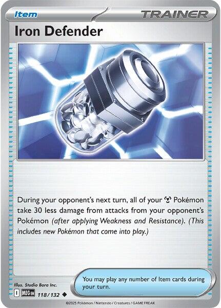 Iron Defender (118/132) [Mega Evolutions: Base Set] | Tabernacle Games