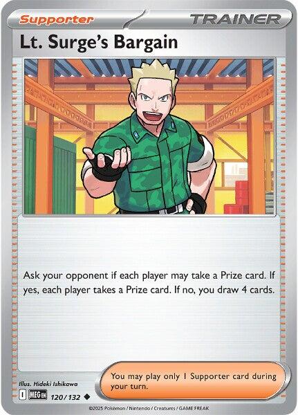 Lt. Surge's Bargain (120/132) [Mega Evolutions: Base Set] | Tabernacle Games