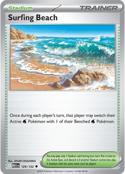 Surfing Beach (129/132) [Mega Evolutions: Base Set] | Tabernacle Games