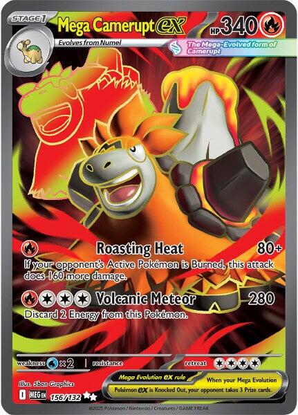 Mega Camerupt ex (156/132) [Mega Evolutions: Base Set] | Tabernacle Games