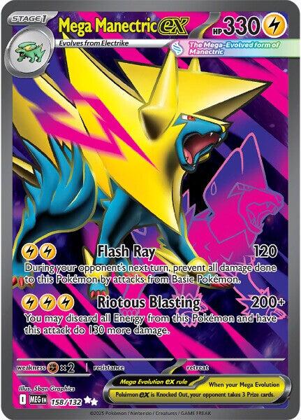 Mega Manectric ex (158/132) [Mega Evolutions: Base Set] | Tabernacle Games