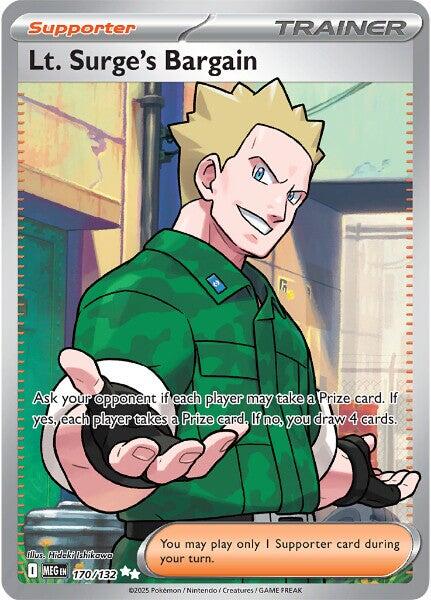 Lt. Surge's Bargain (170/132) [Mega Evolutions: Base Set] | Tabernacle Games