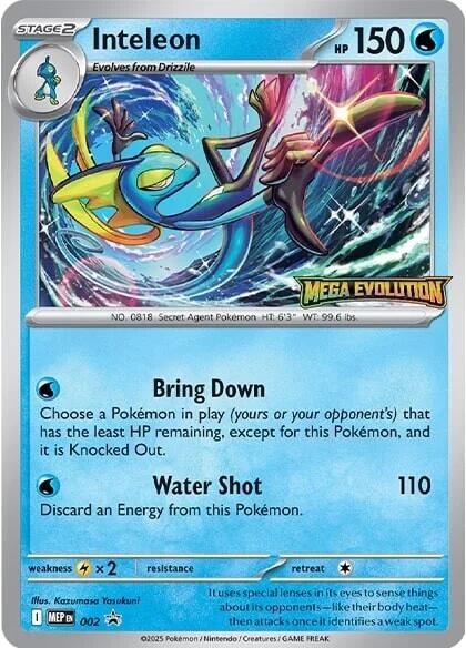 Inteleon (002) [Mega Evolutions Promo] | Tabernacle Games