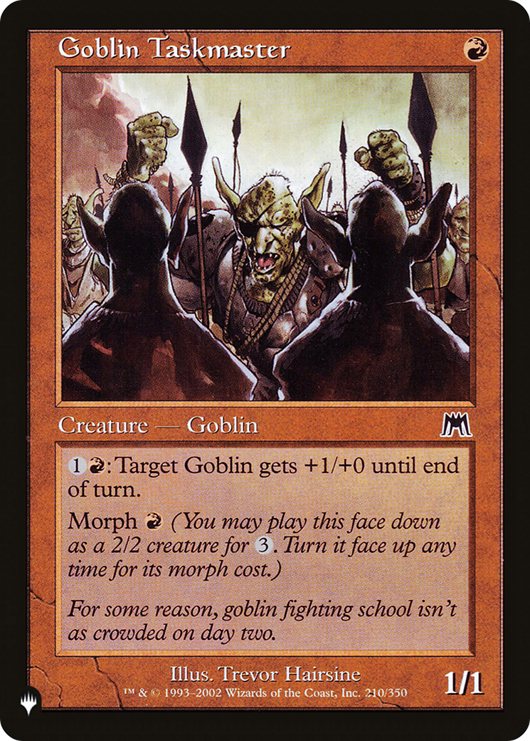 Goblin Taskmaster [The List Reprints] | Tabernacle Games