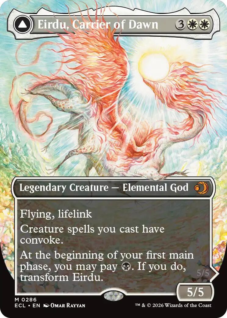 Eirdu, Carrier of Dawn (Borderless) [Lorwyn Eclipsed] | Tabernacle Games