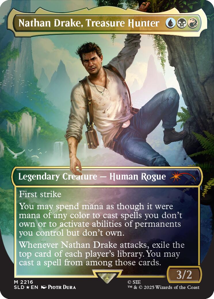 Nathan Drake, Treasure Hunter (Rainbow Foil) [Secret Lair Drop Series] | Tabernacle Games