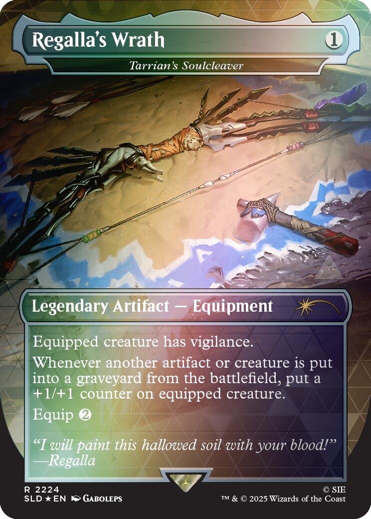 Regalla's Wrath - Tarrian's Soulcleaver (Rainbow Foil) [Secret Lair Drop Series] | Tabernacle Games