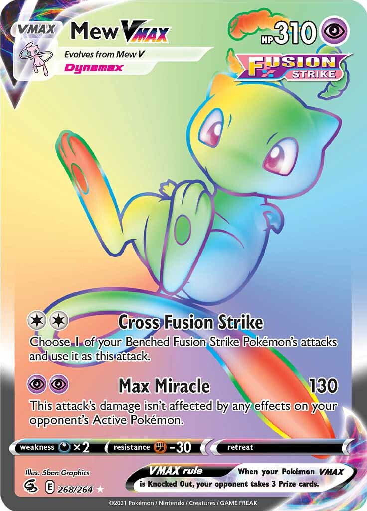 Mew VMAX (268/264) [Sword & Shield: Fusion Strike] | Tabernacle Games