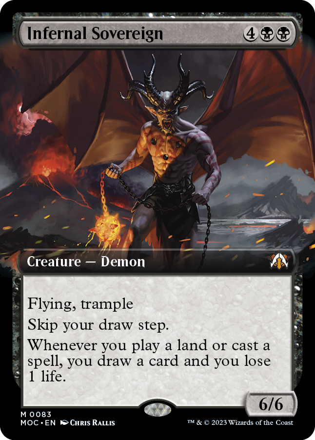 Infernal Sovereign (Extended Art) [March of the Machine Commander] | Tabernacle Games