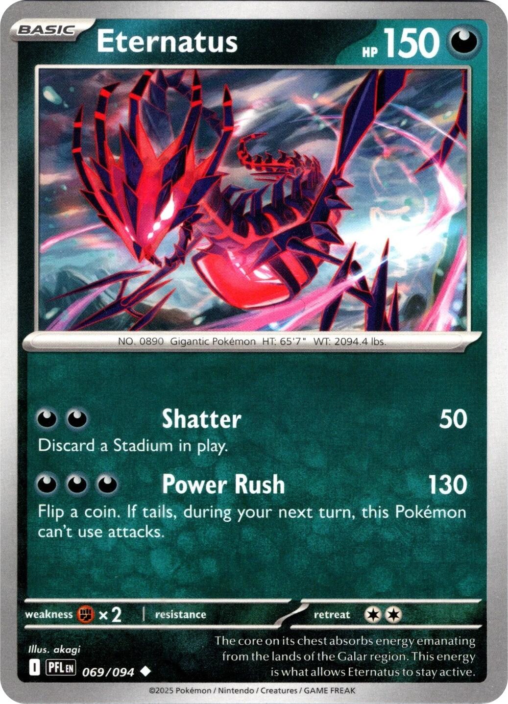 Eternatus (069/094) (Reverse Holo) [Mega Evolution: Phantasmal Flames] | Tabernacle Games