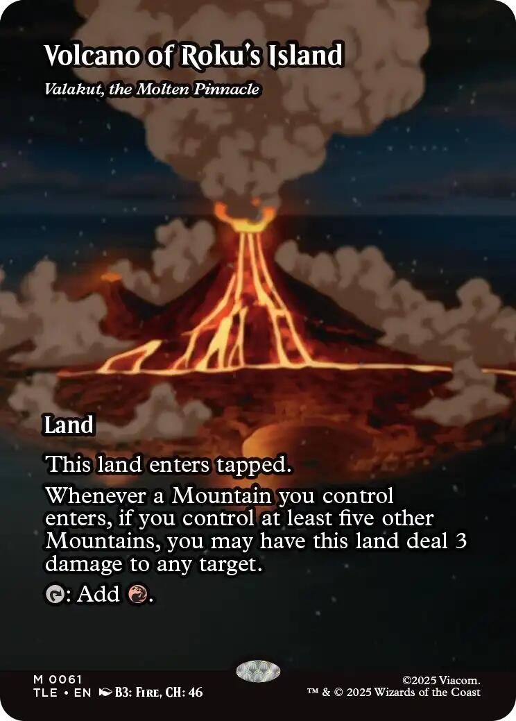 Volcano of Roku's Island - Valakut, the Molten Pinnacle [Avatar: The Last Airbender: Eternal-Legal] | Tabernacle Games