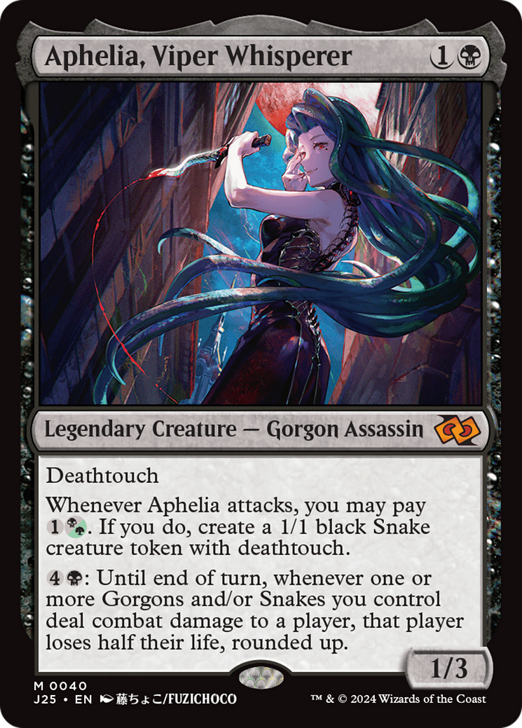 Aphelia, Viper Whisperer (Anime) [Foundations Jumpstart] | Tabernacle Games