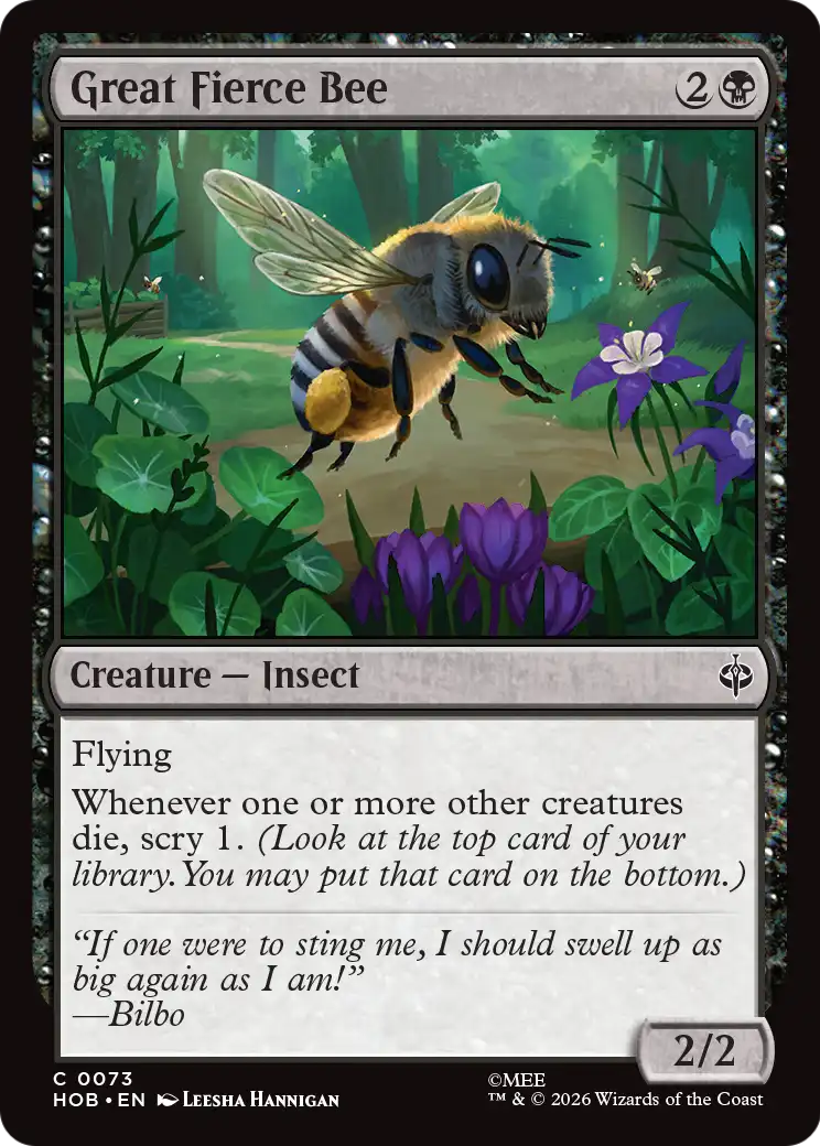Great Fierce Bee [The Hobbit] | Tabernacle Games
