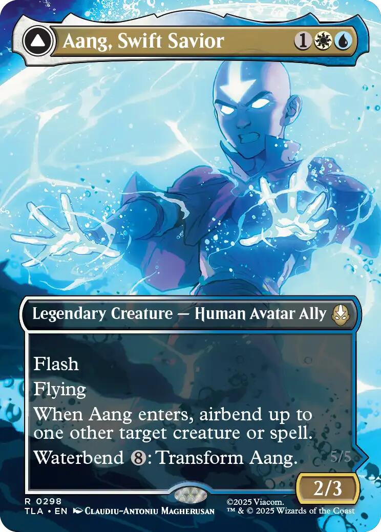 Aang, Swift Savior (298) (Borderless) [Avatar: The Last Airbender] | Tabernacle Games