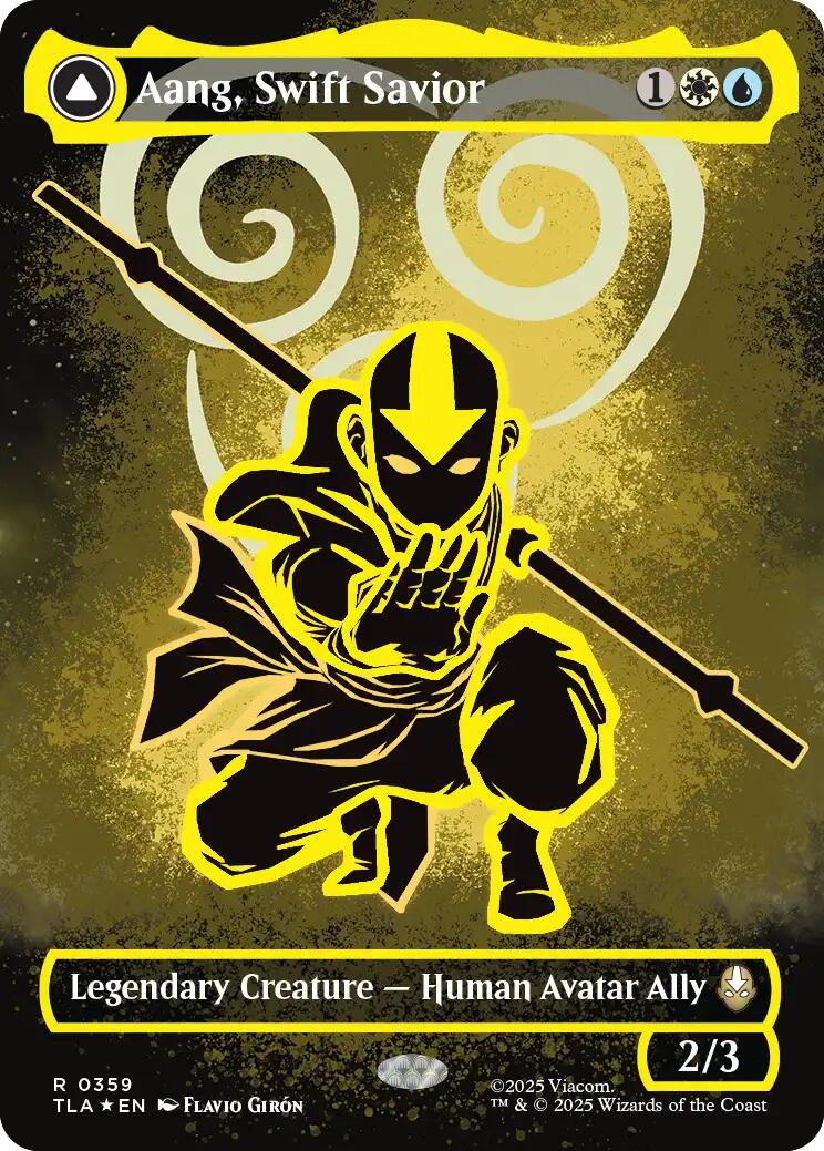 Aang, Swift Savior (359) (Borderless) [Avatar: The Last Airbender] | Tabernacle Games