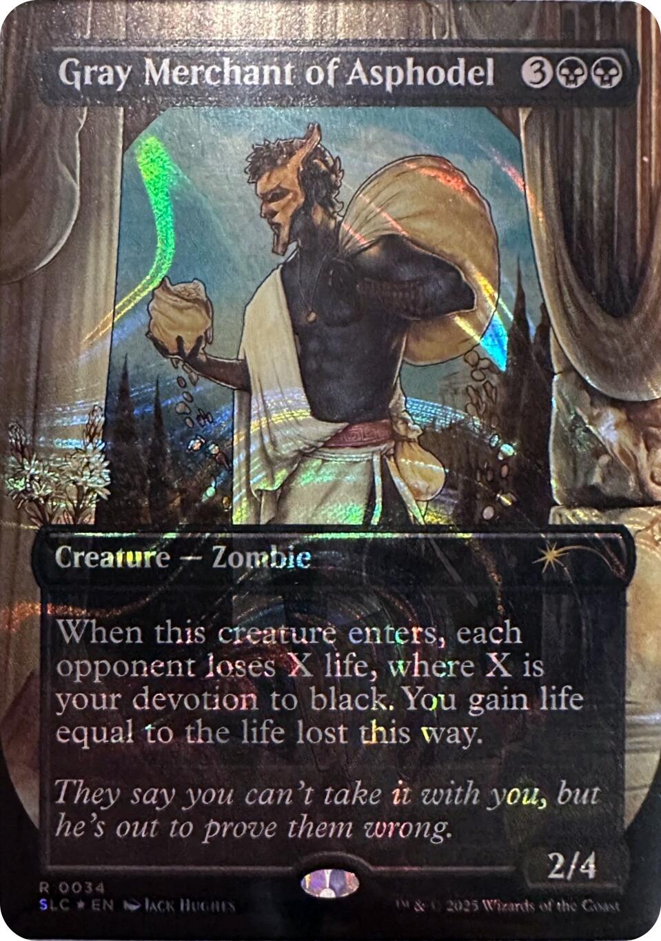 Gray Merchant of Asphodel (Halo Foil) [Secret Lair Countdown Kit] | Tabernacle Games