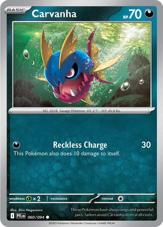 Carvanha (060/094) [Mega Evolution: Phantasmal Flames] | Tabernacle Games