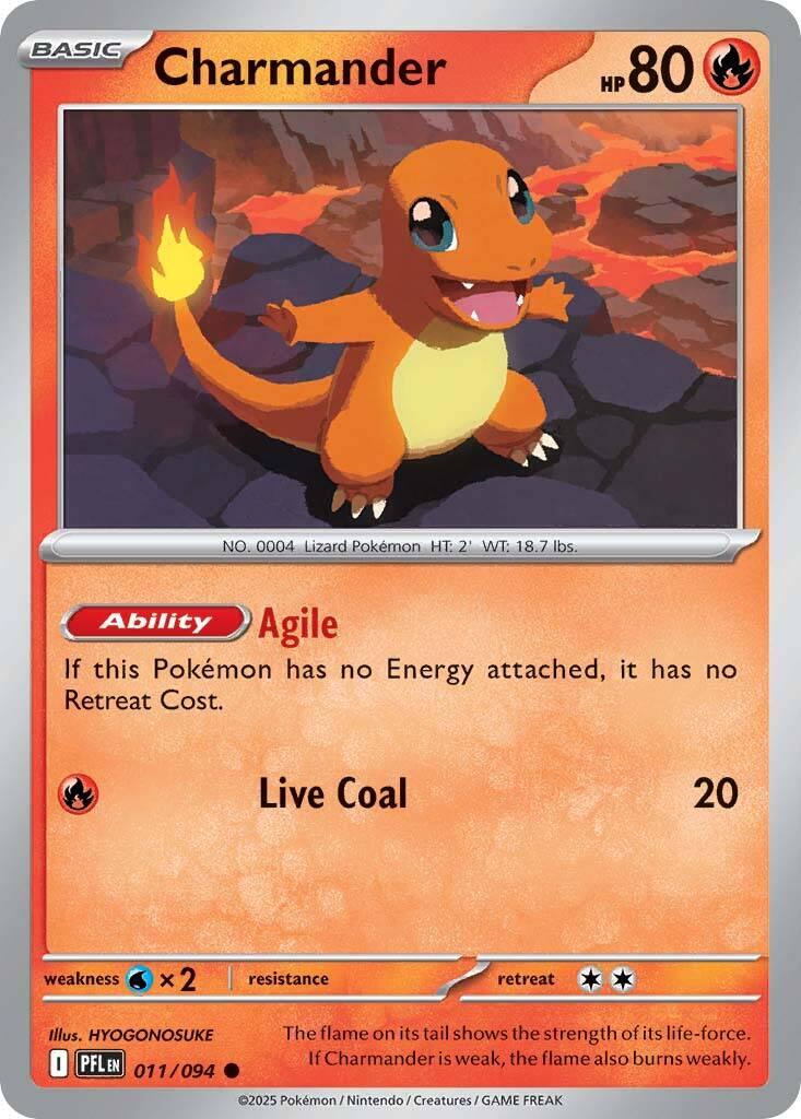 Charmander (011/094) [Mega Evolution: Phantasmal Flames] | Tabernacle Games