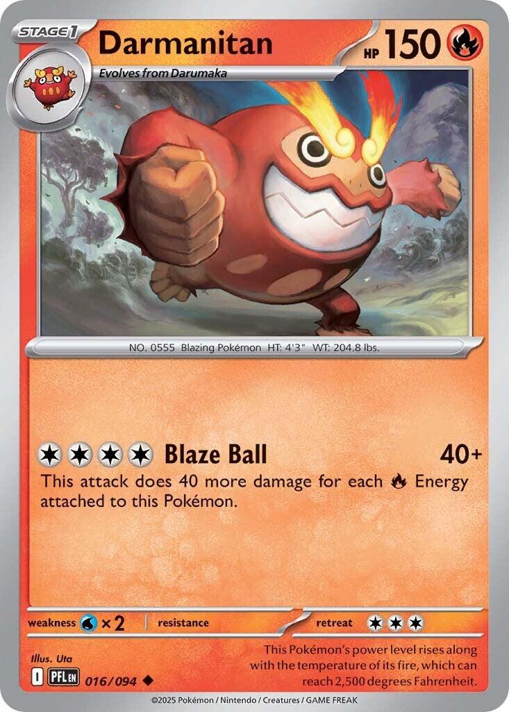 Darmanitan (016/094) [Mega Evolution: Phantasmal Flames] | Tabernacle Games