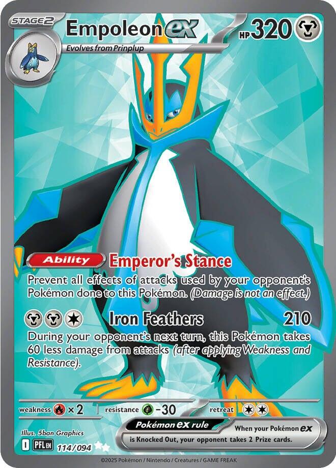 Empoleon ex (114/094) [Mega Evolution: Phantasmal Flames] | Tabernacle Games