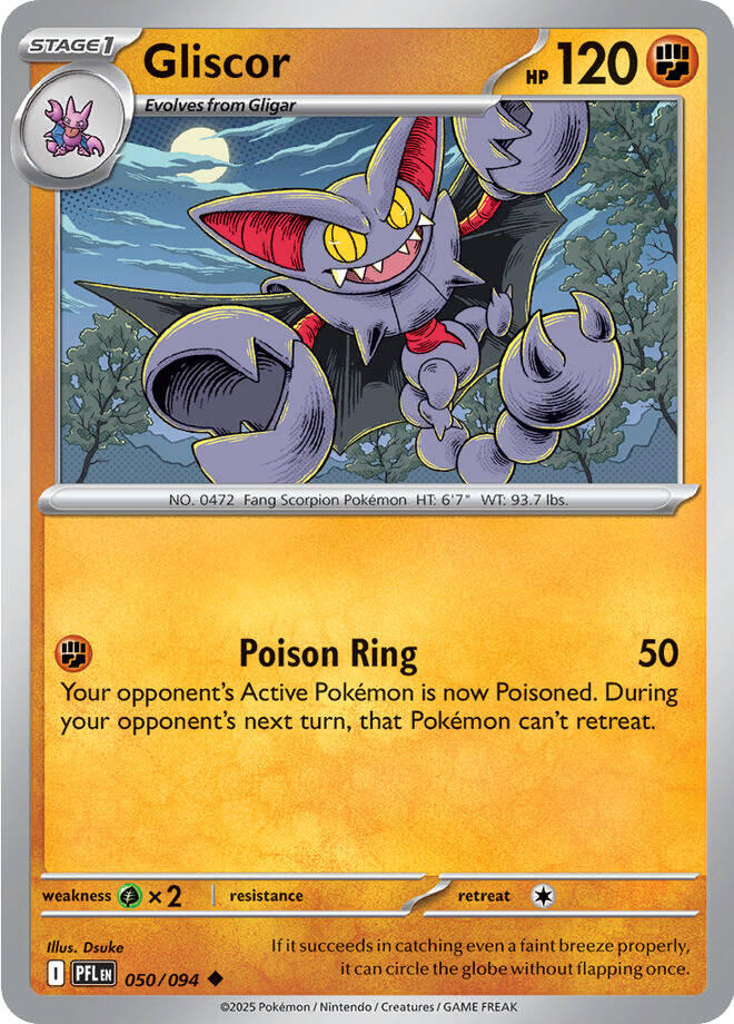 Gliscor (050/094) [Mega Evolution: Phantasmal Flames] | Tabernacle Games