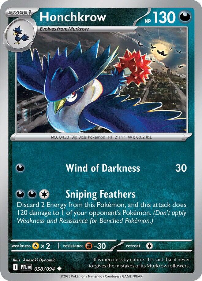 Honchkrow (058/094) [Mega Evolution: Phantasmal Flames] | Tabernacle Games