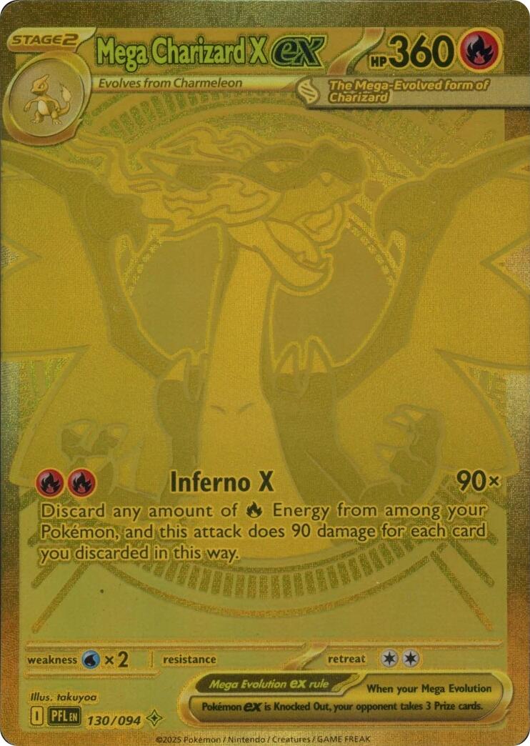 Mega Charizard X ex (130/094) [Mega Evolution: Phantasmal Flames] | Tabernacle Games