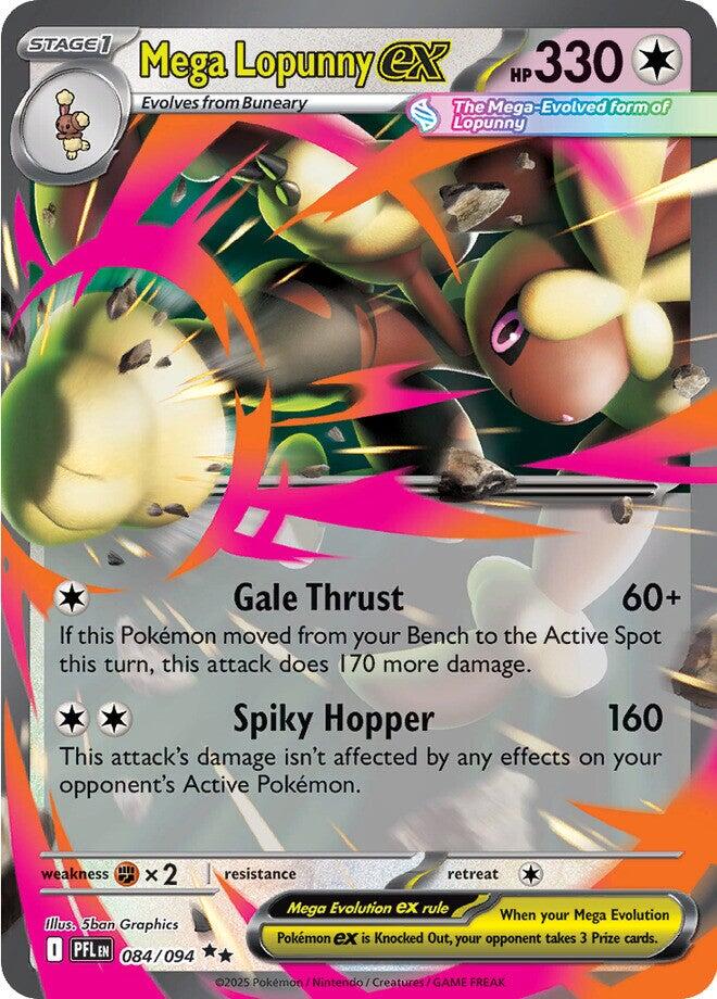 Mega Lopunny ex (084/094) [Mega Evolution: Phantasmal Flames] | Tabernacle Games