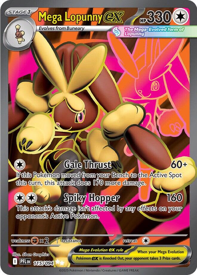 Mega Lopunny ex (115/094) [Mega Evolution: Phantasmal Flames] | Tabernacle Games