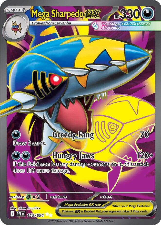 Mega Sharpedo ex (113/094) [Mega Evolution: Phantasmal Flames] | Tabernacle Games