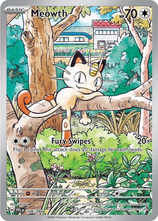 Meowth (106/094) [Mega Evolution: Phantasmal Flames] | Tabernacle Games