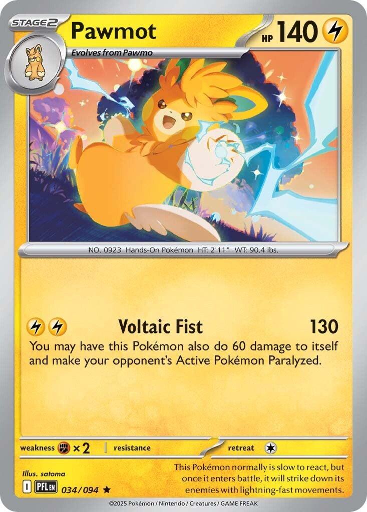 Pawmot (034/094) [Mega Evolution: Phantasmal Flames] | Tabernacle Games