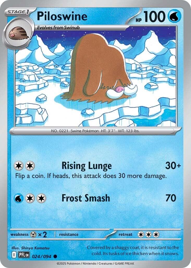 Piloswine (024/094) [Mega Evolution: Phantasmal Flames] | Tabernacle Games