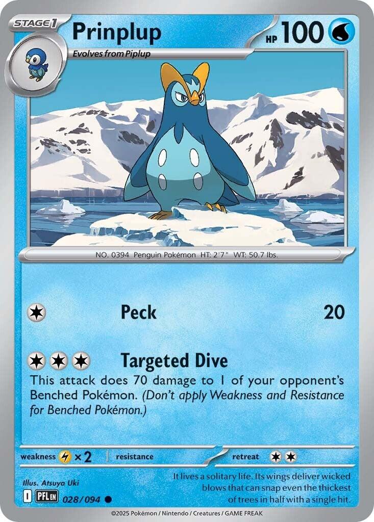 Prinplup (028/094) [Mega Evolution: Phantasmal Flames] | Tabernacle Games