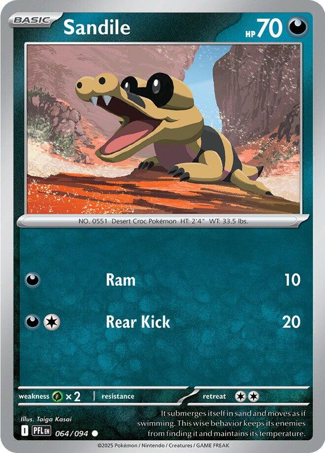 Sandile (064/094) [Mega Evolution: Phantasmal Flames] | Tabernacle Games