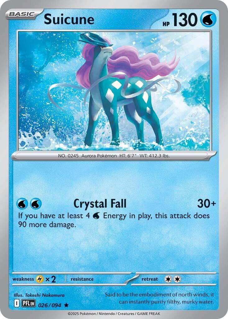 Suicune (026/094) [Mega Evolution: Phantasmal Flames] | Tabernacle Games