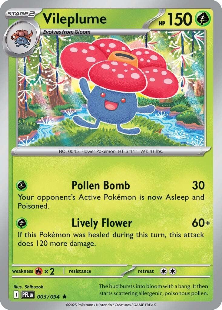 Vileplume (003/094) [Mega Evolution: Phantasmal Flames] | Tabernacle Games
